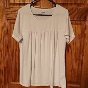 Wiholl Classic White Women's Top Size L.